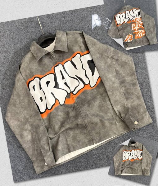 Blouson en cuir streetwear