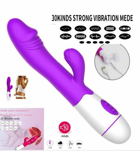 Vibromasseur silicone rechargeable