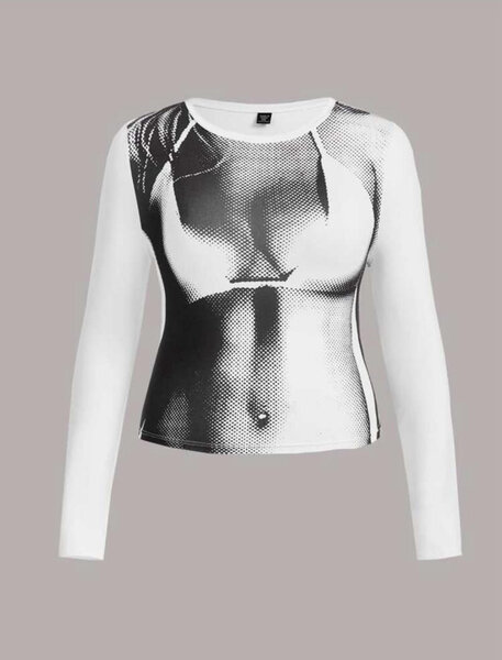 T-shirt femme imprimé graphique