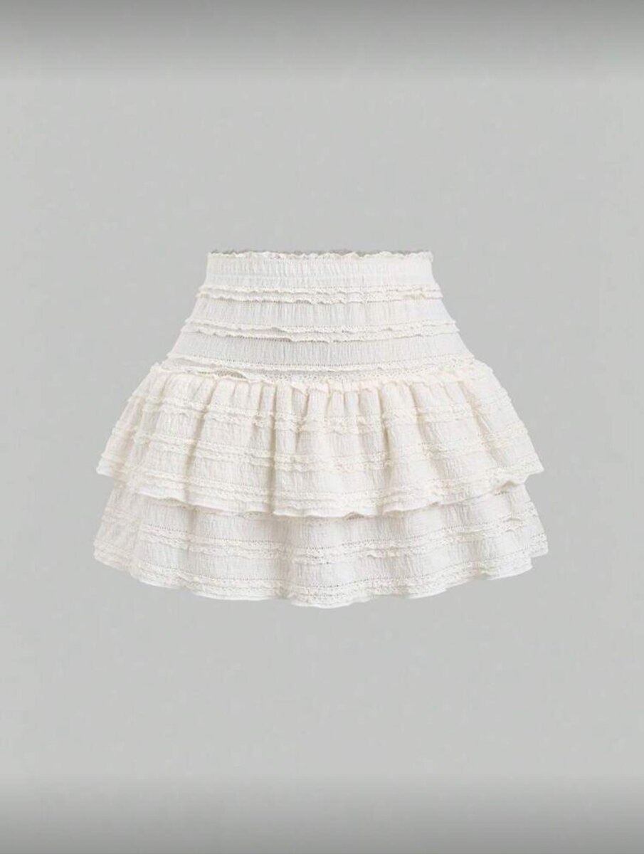 Jupe en jean et à volants