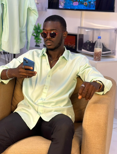 Chemise Simple sans marque vert clair