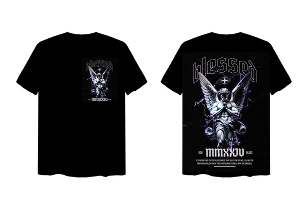 T-shirt graphique "Blessed"