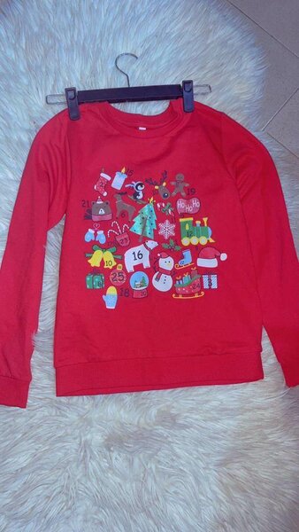Sweat de Noël Enfant Rouge