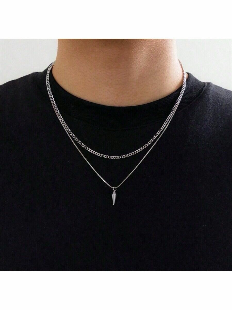 Collier homme en acier inoxyda