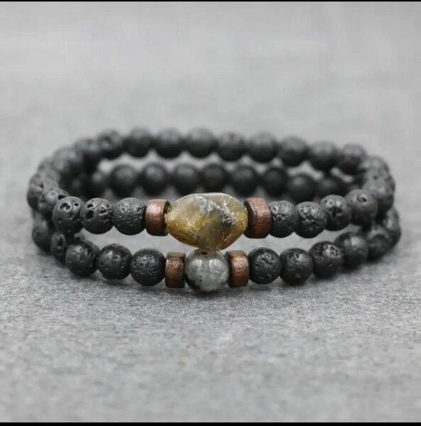 Moon Stone And Lava Stone