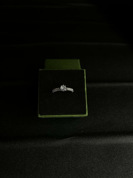 Bague de fiançailles éblouissante