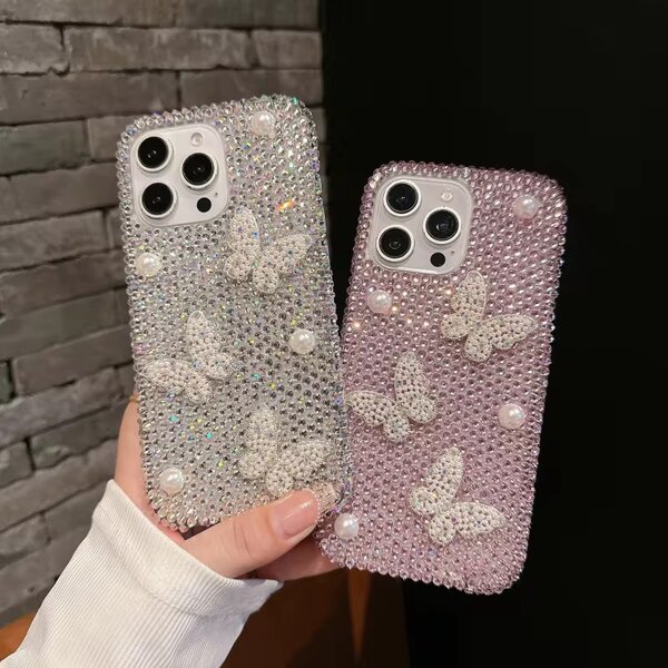 Coque Papillon Strass