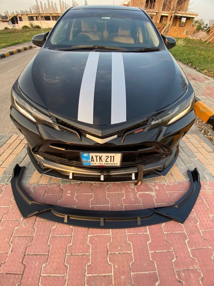 Car Front Bumper Splitter ABS Plastic - Spike Special - 3Pcs