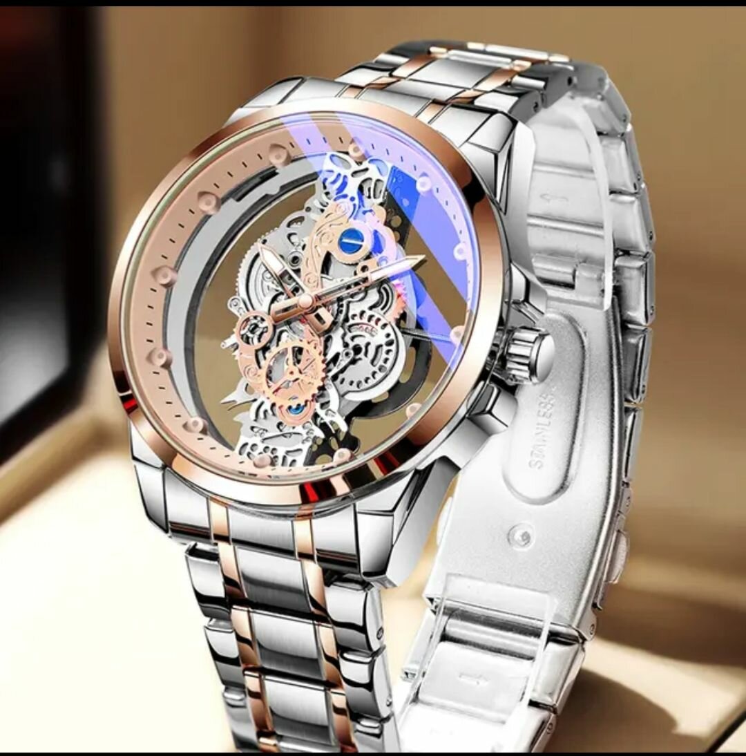 Montre squelette luxe homme