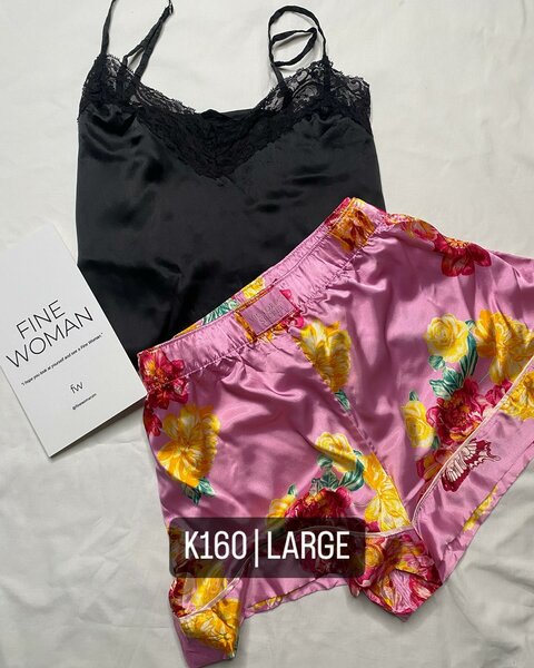 Beautiful women's pajamas with floral print