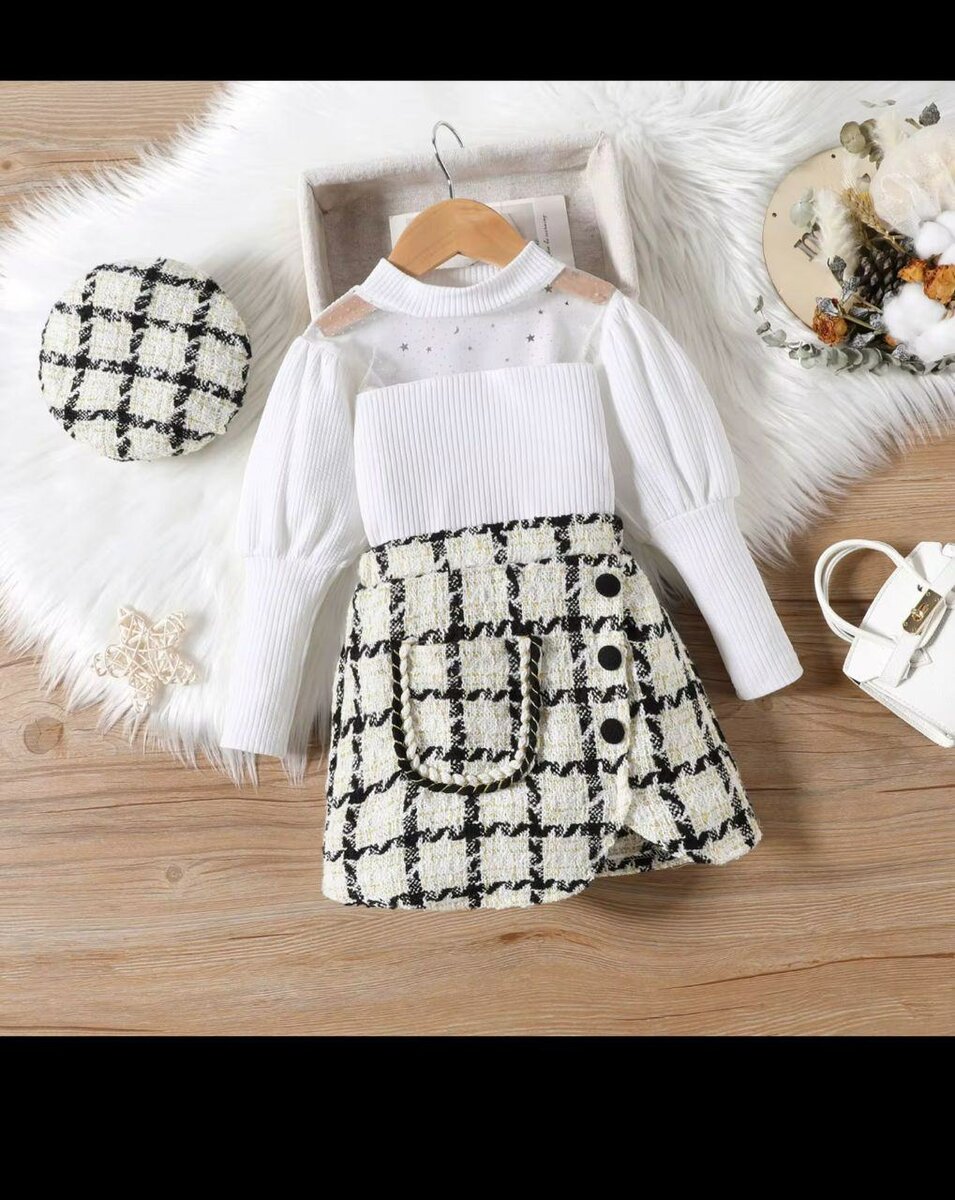 Ensemble veste jupe fille