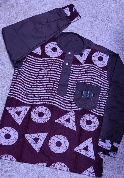 Chemise en tissu africain