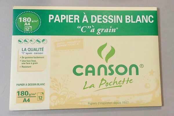 Papier à Dessin Blanc 180G