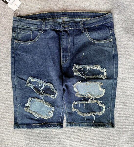 Shorts en jean déchiré pour hommes