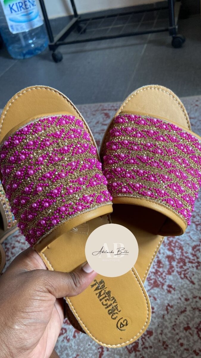 Sandales sénégalaises perlées