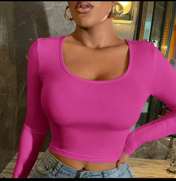 Top court manches longues femme