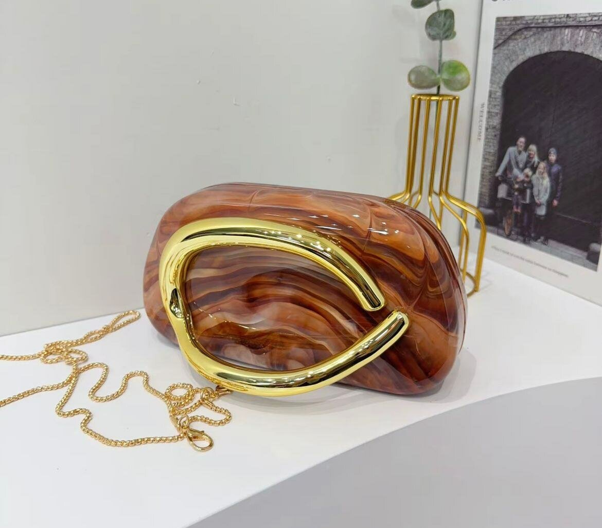 Sac à main rétro en résine