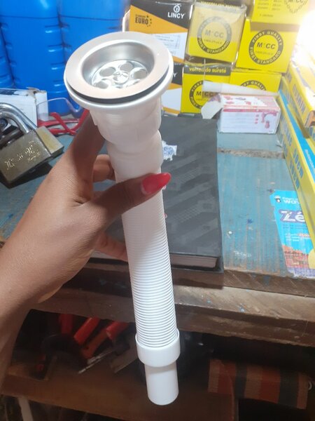 Bonde d'évier avec siphon