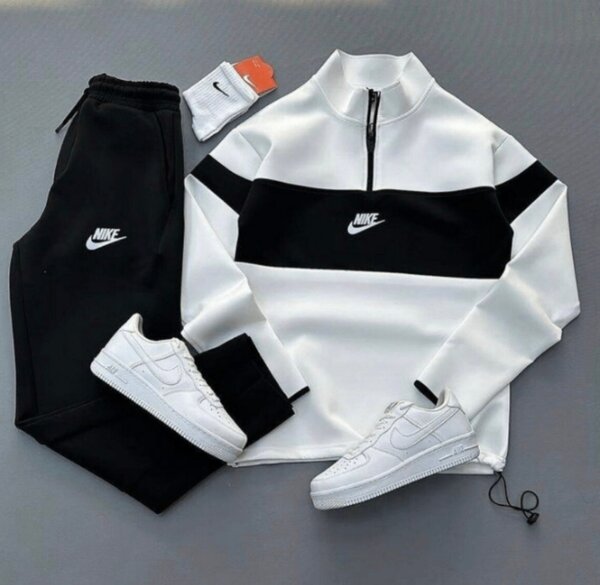 Ensemble survêtement Nike blanc et noir