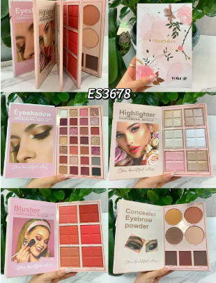 Mocallure Professional Makeup Book Palette Eyeshadow,Eyebrow Powder+Concealer+Blusher+Highlighter 4 in 1
