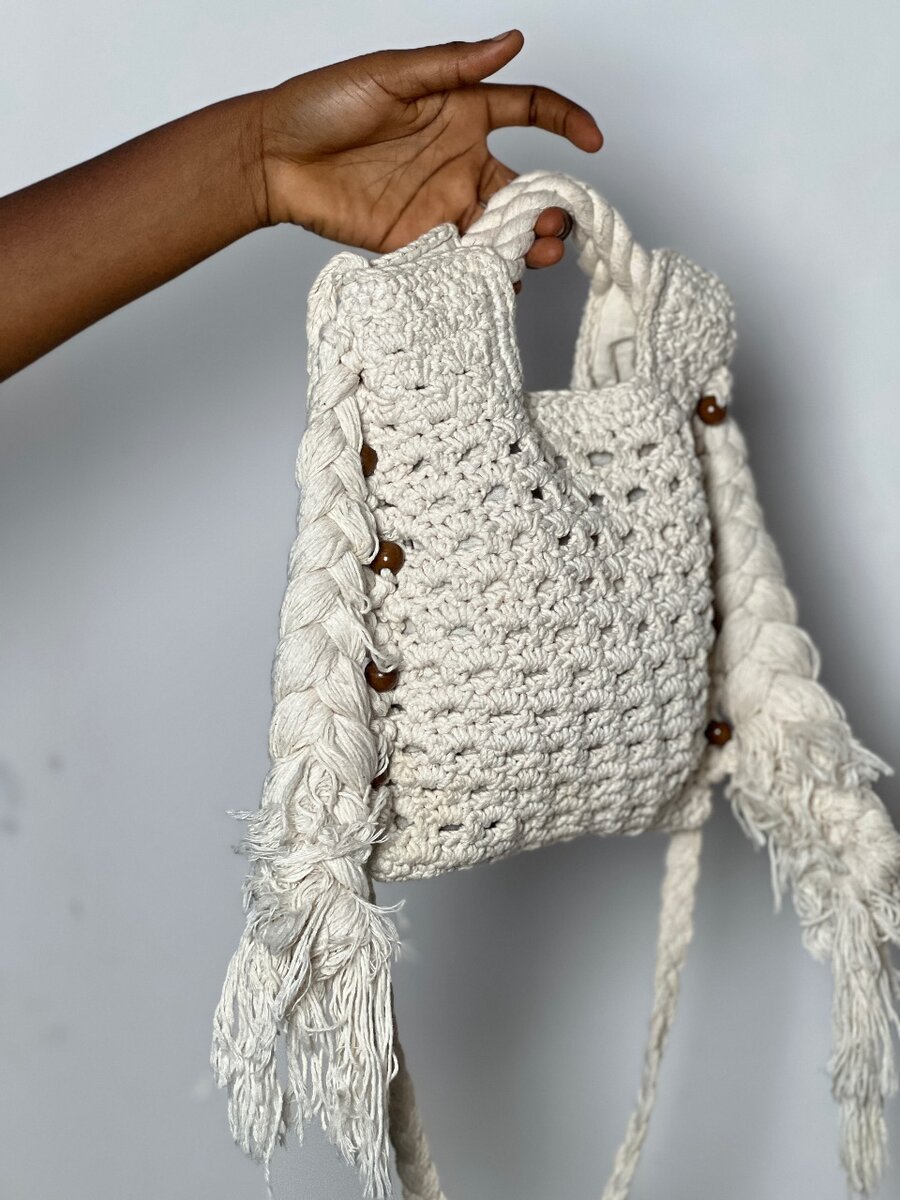 Crotchet beach bag