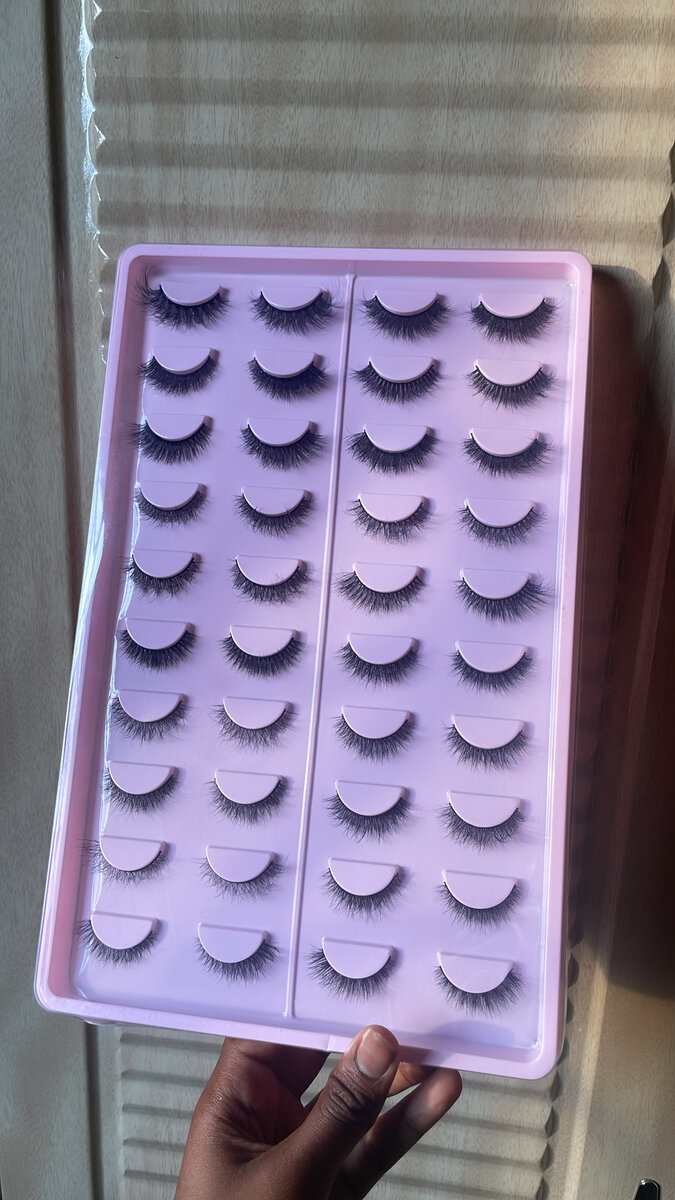 Set de cils réutilisables volumineux