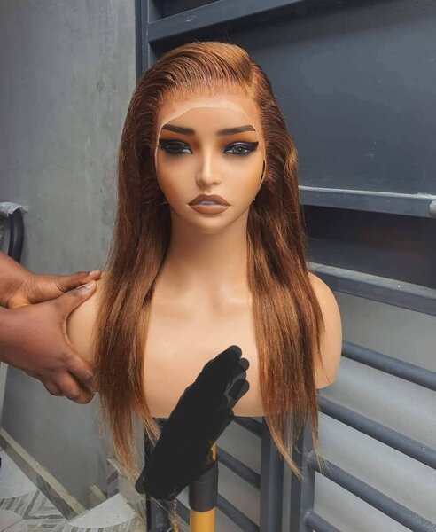 Perruque lace front longue