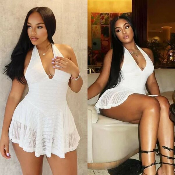 Robe d'été blanche élégante