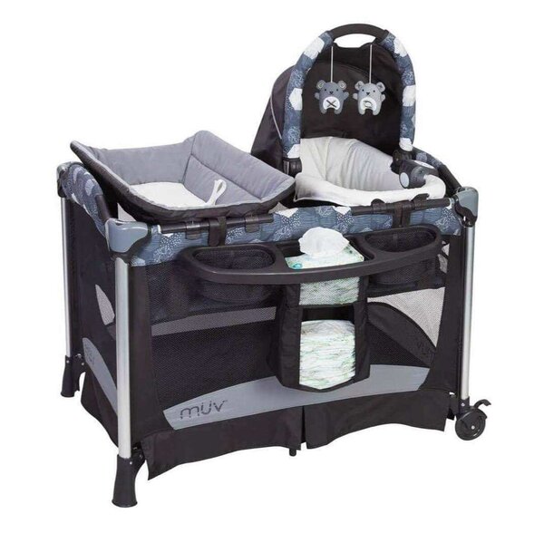 Berceau lit pliable avec moustiquaire et couffin