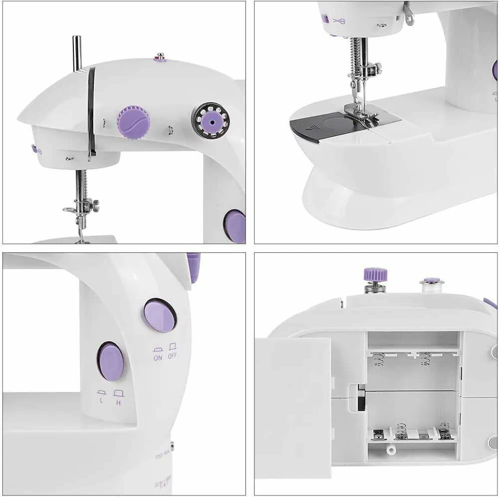 Mini Machine à Coudre Électrique,Sucastle Machine à Broder P