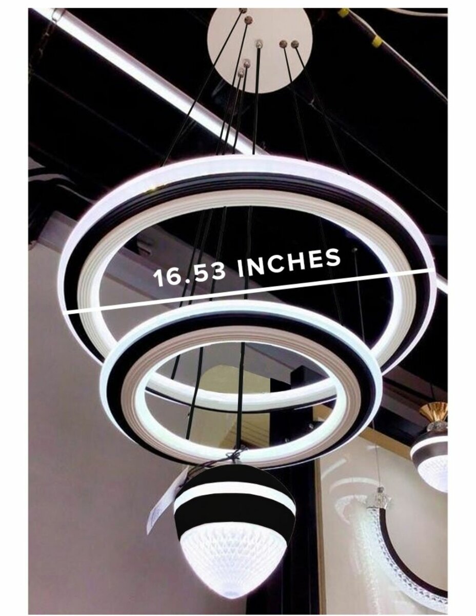 16.53" MODERN STYLE MULTI-TIER ROUND CHANDELIER