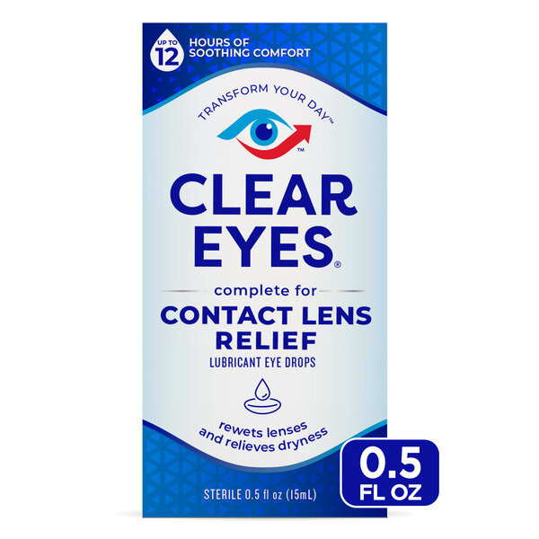 Gouttes pour lentilles Clear Eyes