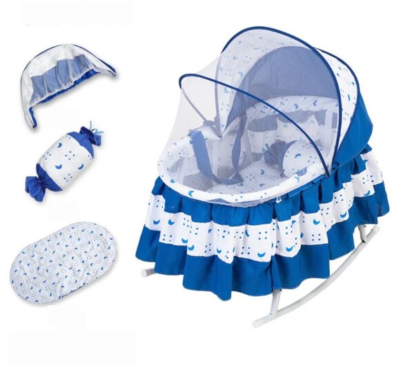 Berceau bébé avec moustiquaire et accessoires