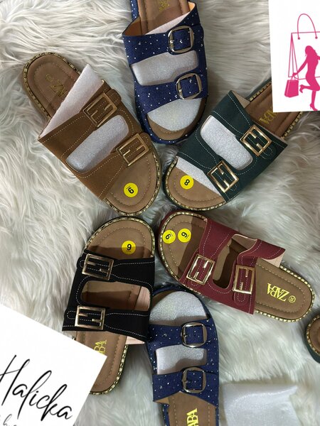 Sandales confort à boucles