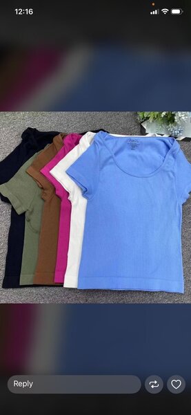 T-shirt en coton multicolore