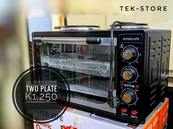 Electric stove, 2 burners + oven