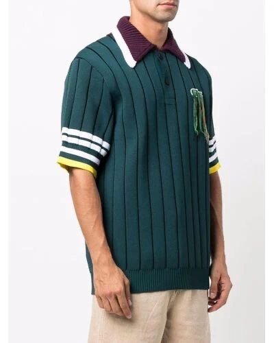 Polo à Rayures Bicolores