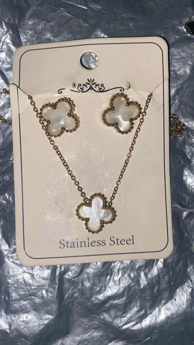 Necklace and earrings