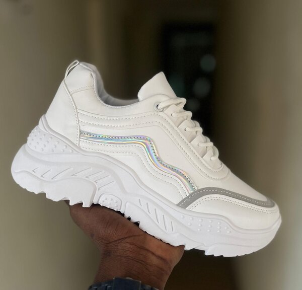 Baskets tendance multicolores