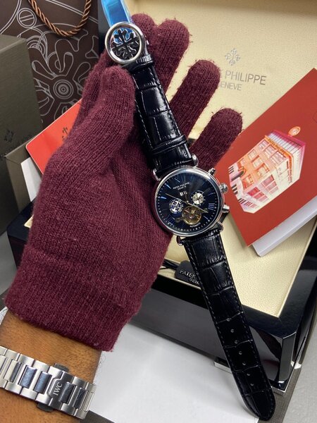 Blue Dial Patek Philippe Mechanical Watch