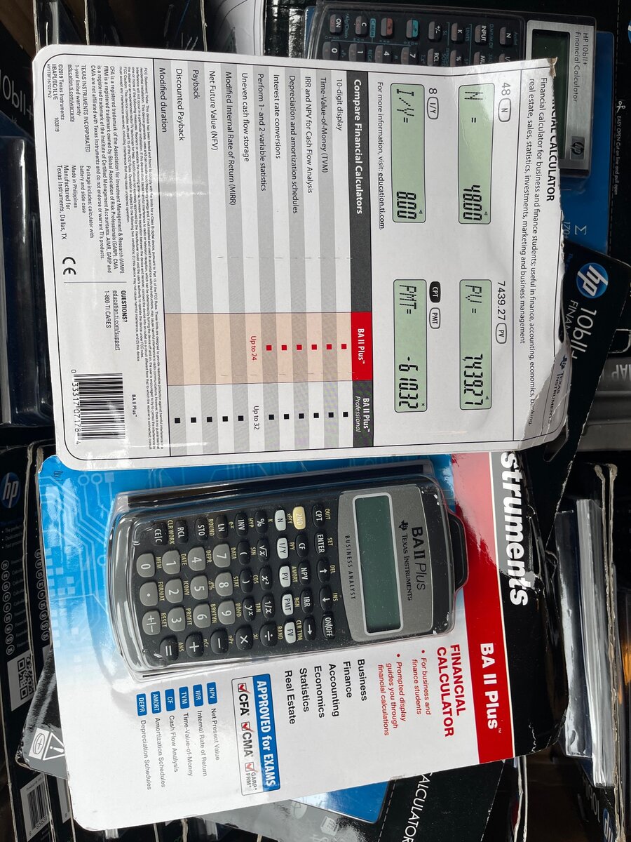 Texas Instruments BA II Plus Financial Calculator