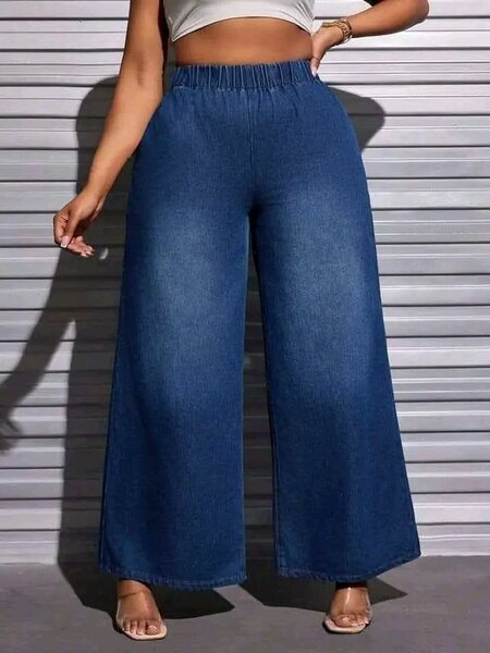 Jean ample taille haute