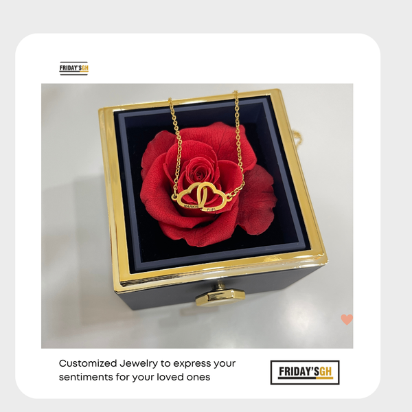 Eternal Rose Box + Necklace