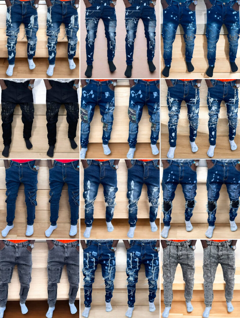 Jean déchiré homme tendance