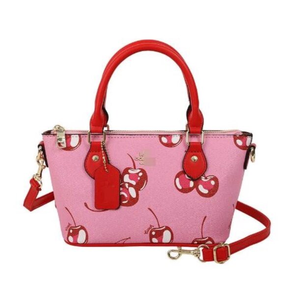 Sac à main cerise rose