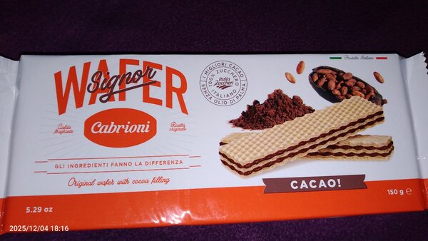 Gaufrettes Cacao Cabrioni 150g