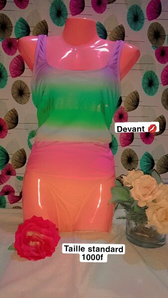 Maillot de bain coloré dégradé