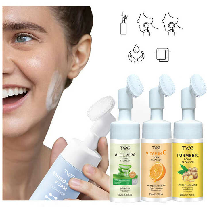 Mousse nettoyante visage