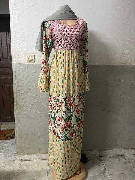 Robe longue bohème florale