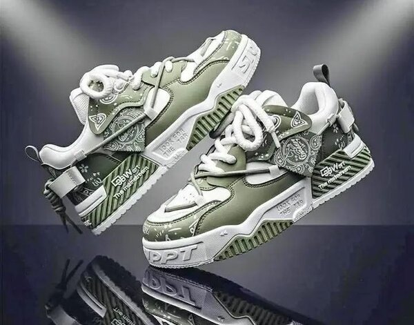 Chaussures hommes vertes